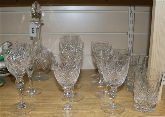A Thomas Webb suite of glasses